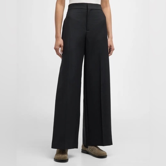 Mulberry Pants - Mulberry Black Wool Blend Slacks  GB1